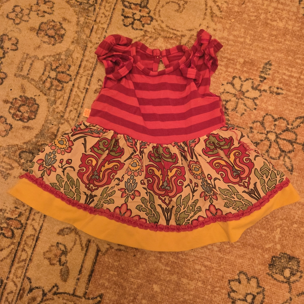 Persnickety Pink and Yellow Floral Dress